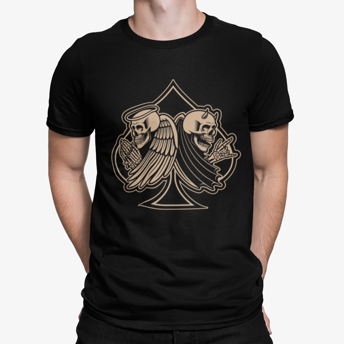 T Shirt Ace Blk - Rock ☆ Spirit 