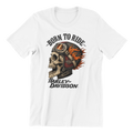 T Shirt Born to Ride Skull