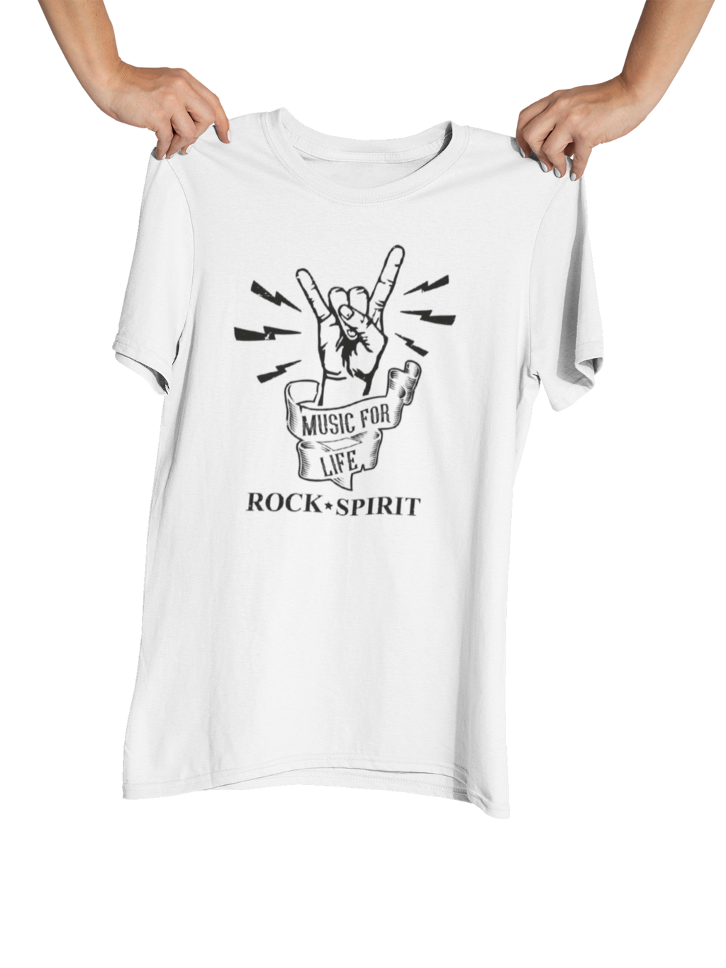 T Shirt Music For Life - Rock ☆ Spirit 