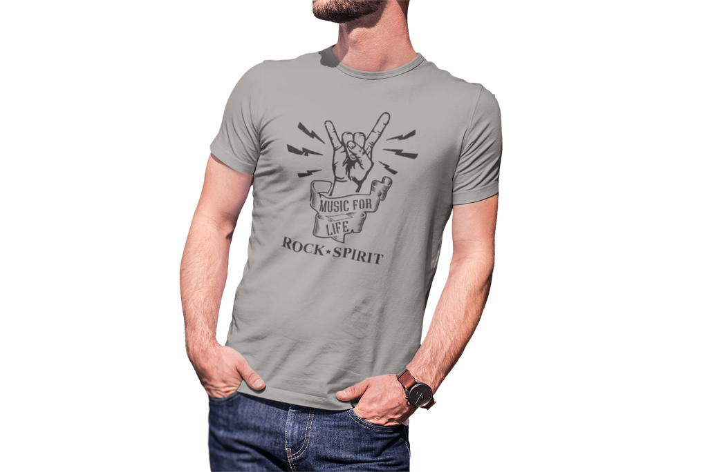 T Shirt Music For Life - Rock ☆ Spirit 