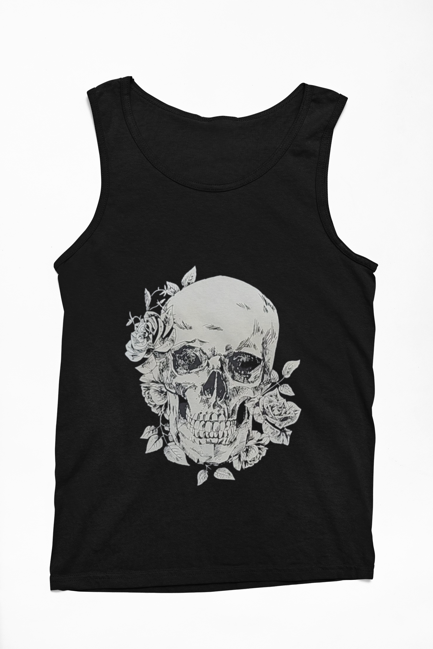 Tank Top Skull Leaf - Rock ☆ Spirit 