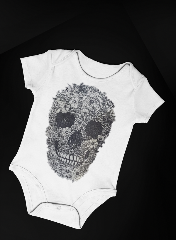 Bodysuit Skull Flower