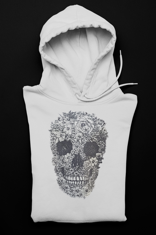 Hoodie Skull Flower