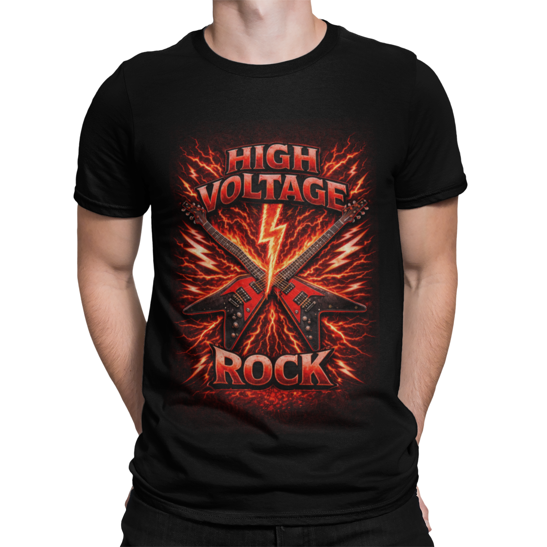 T Shirt Hight Voltage Rock - Rock ☆ Spirit 