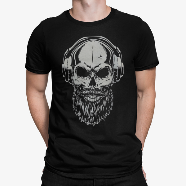 T-Shirt Totenkopf Silber