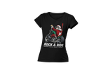 Women T shirt Rock and ride