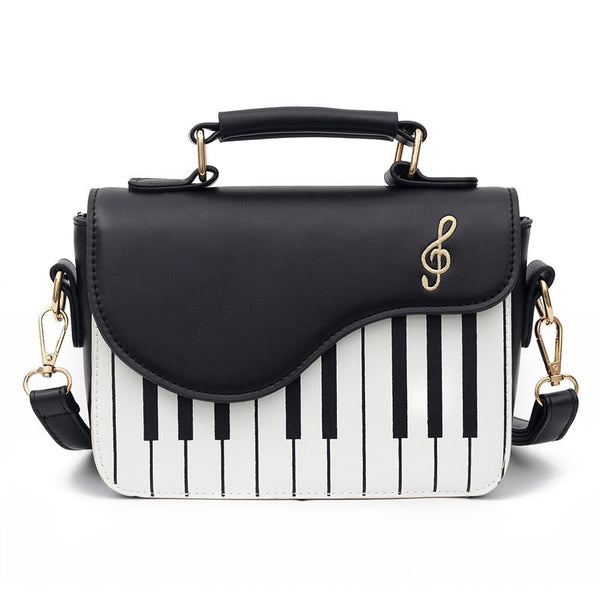 Shoulder bag with piano desing