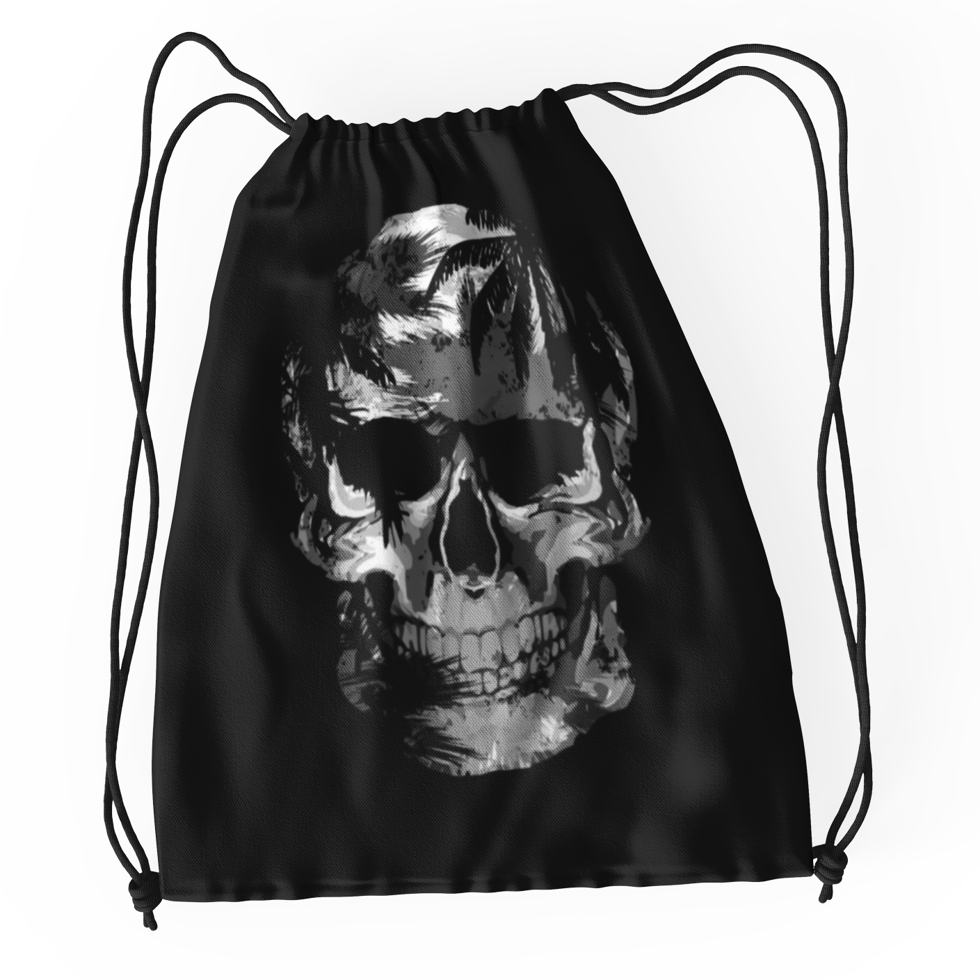 Multi Use Bag Skull Silver - Rock ☆ Spirit 