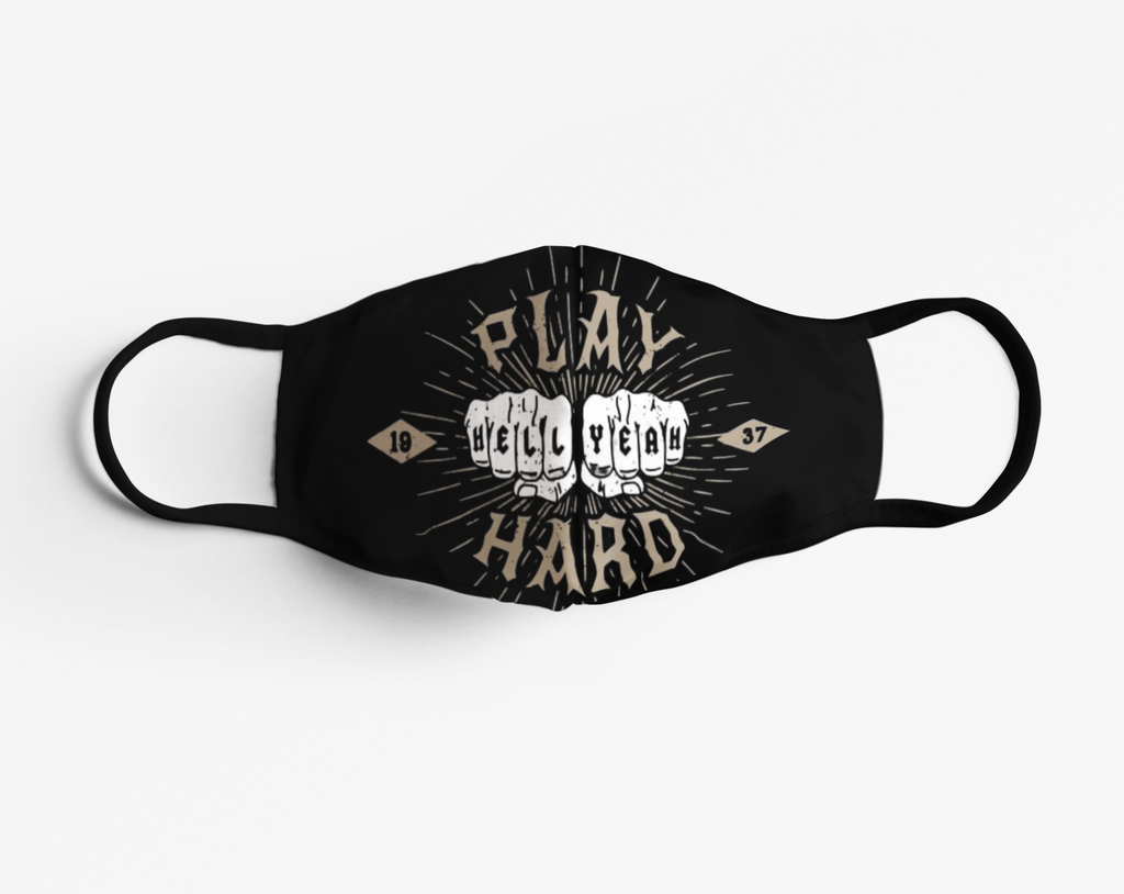 Face Mask Play Hard - Rock ☆ Spirit 