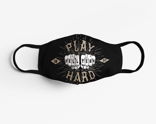 Face Mask Play Hard - Rock ☆ Spirit 