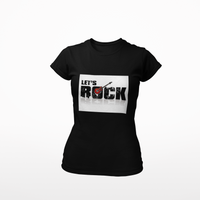 Women T shirt Lets Rock - Rock ☆ Spirit 
