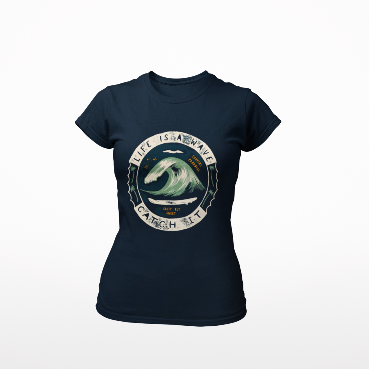 Women T shirt Life Is A Wave - Rock ☆ Spirit 