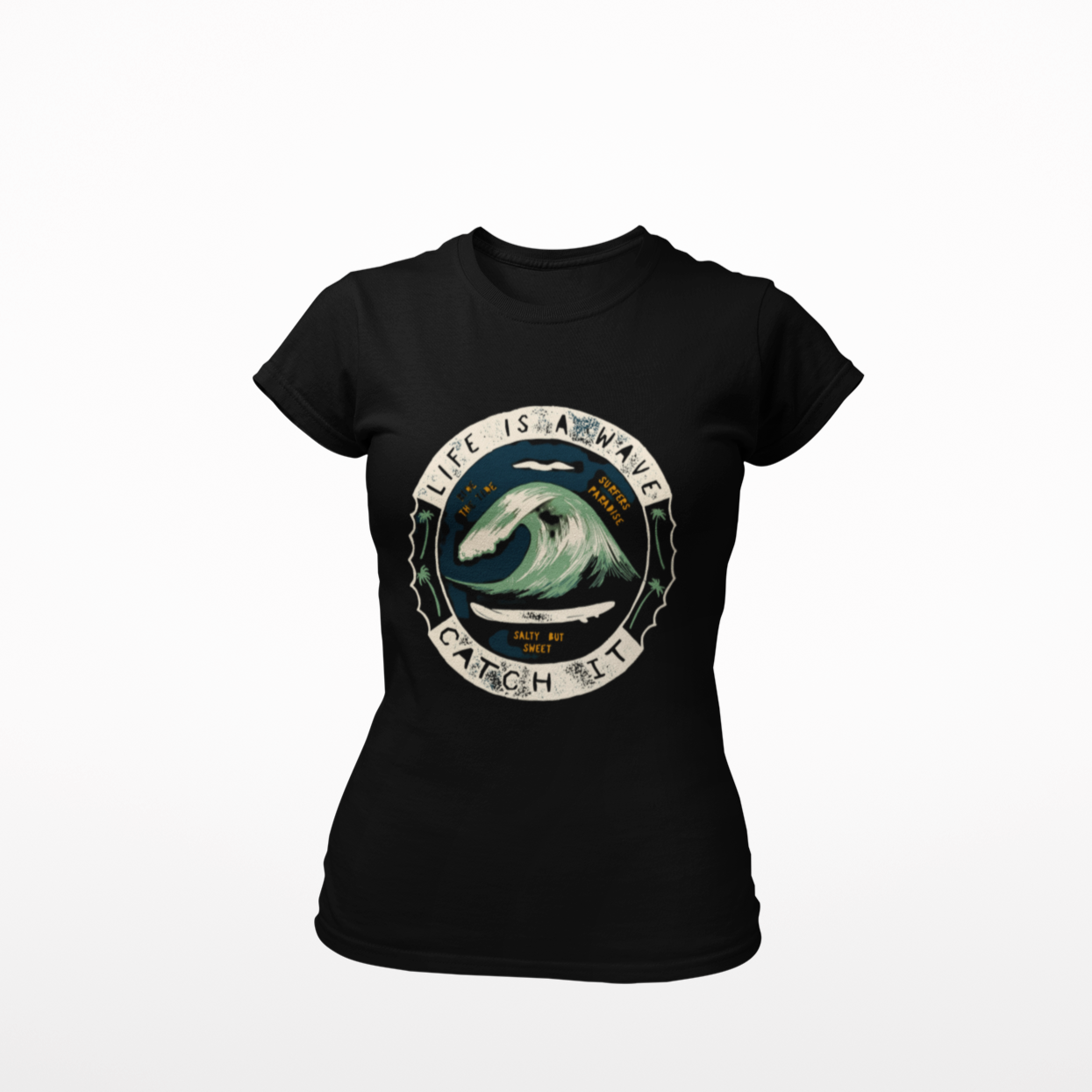 Women T shirt Life Is A Wave - Rock ☆ Spirit 