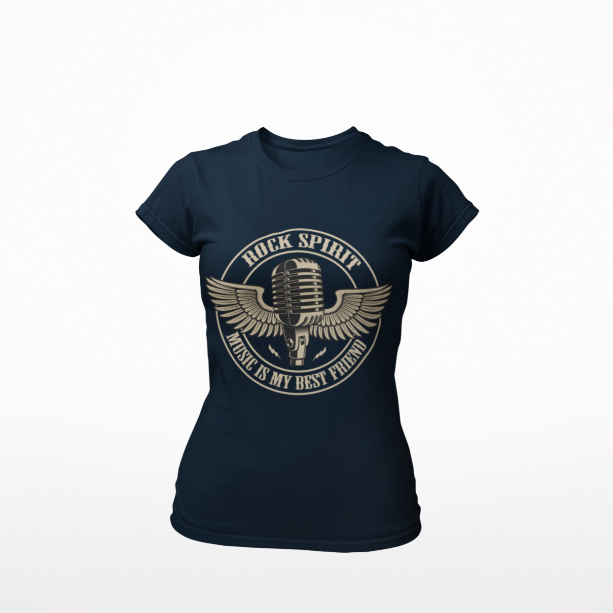 女式 T 恤 音乐是我最好的朋友