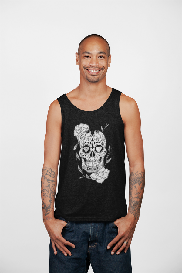 Tank Top Skull diamante corazon