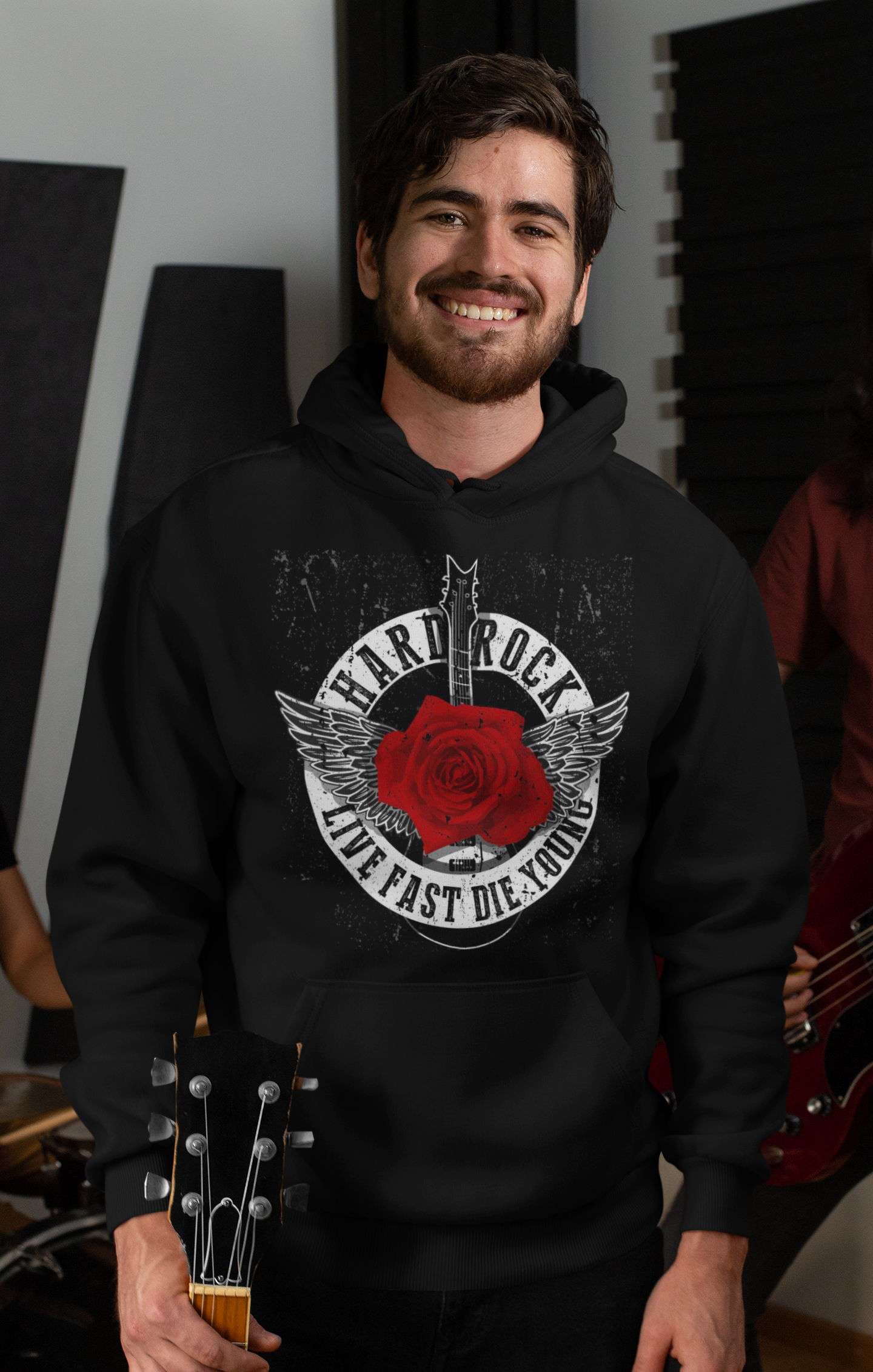 Sweatshirt / Hoodie Hard Rock Rose - Rock ☆ Spirit 