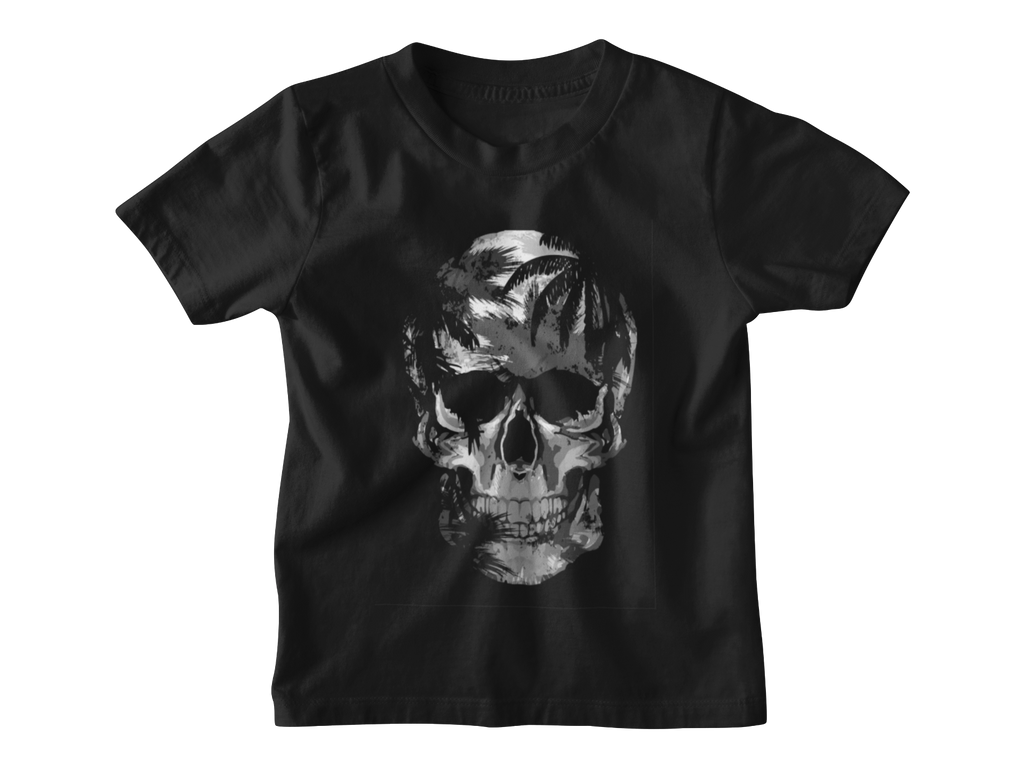 T Shirt Skull Silver - Rock ☆ Spirit 
