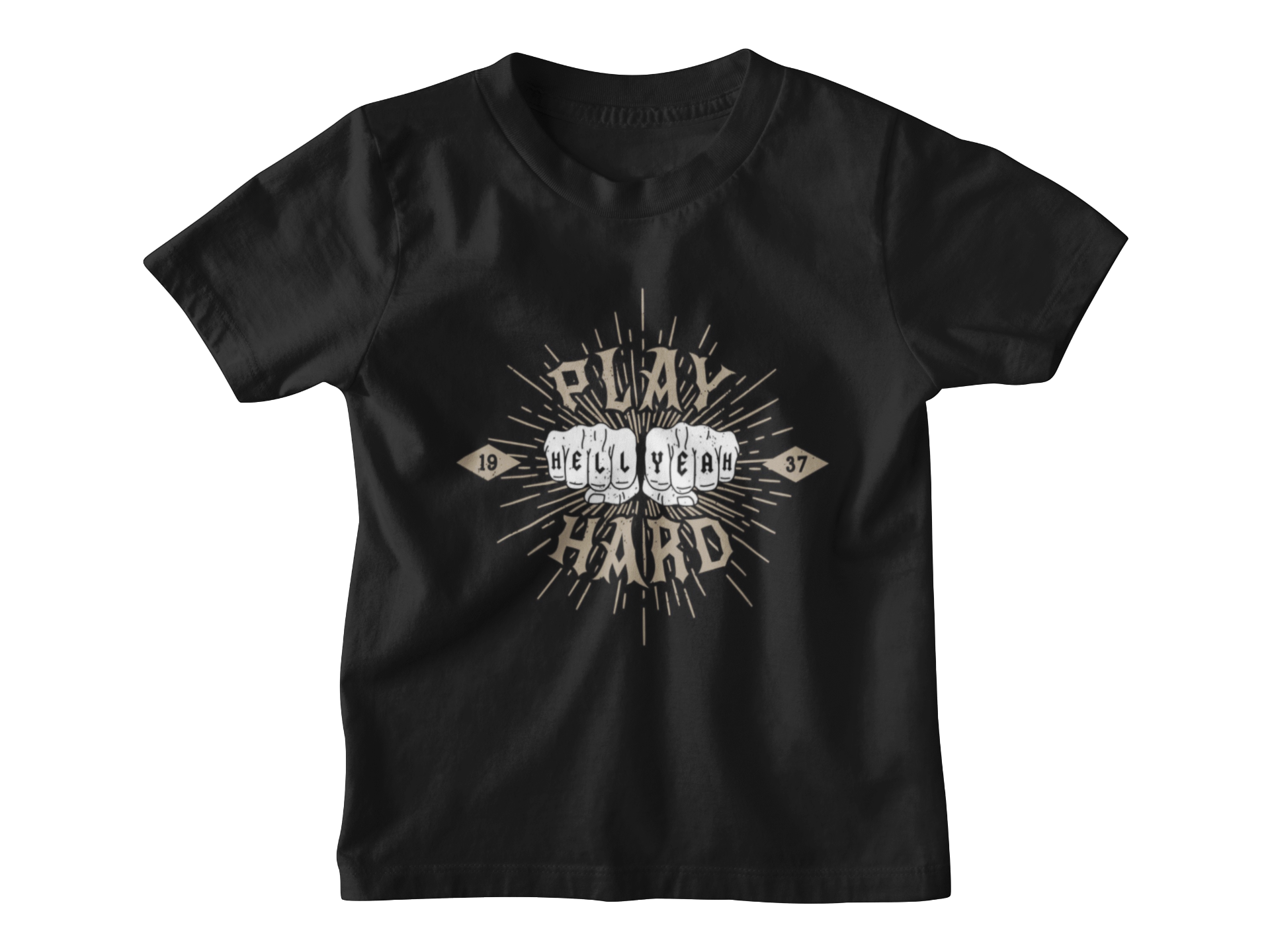 T Shirt Play Hard - Rock ☆ Spirit 