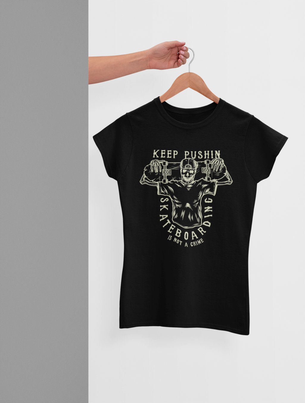 Women T shirt Keep Pushin - Rock ☆ Spirit 