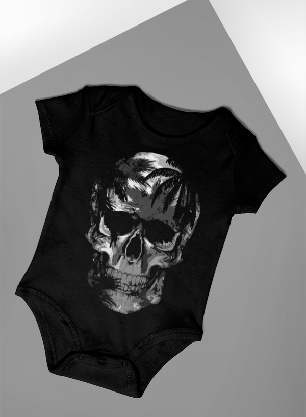 Bodysuit Skull Silver