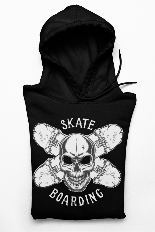 Hoodie Skull Skateboarding