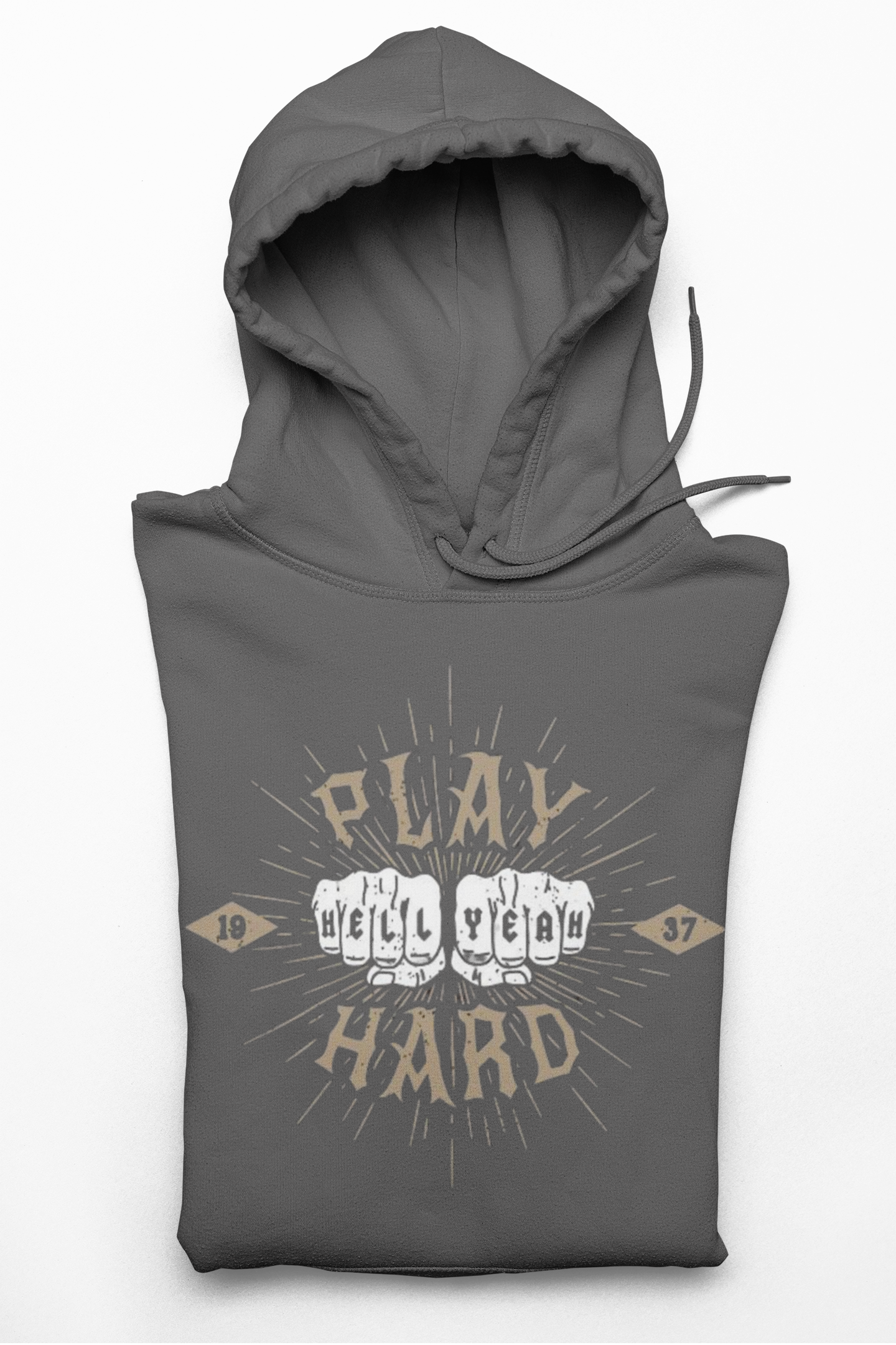 Kapuzenpullover Spielen Sie hart