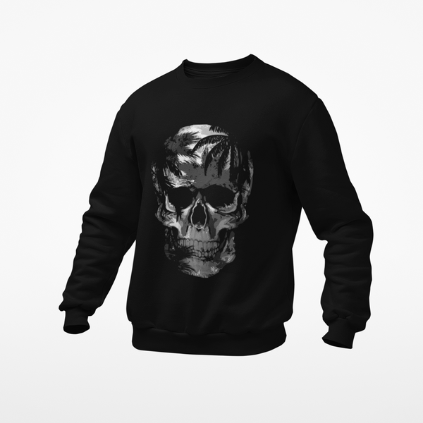 Sweatshirt Skull Silver