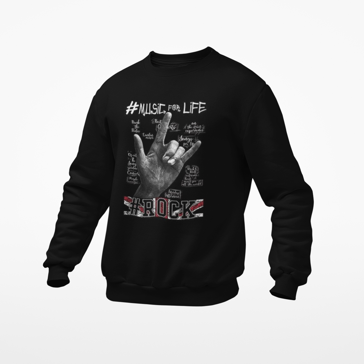 Sweatshirt / Hoodie Music For Life - Rock ☆ Spirit 