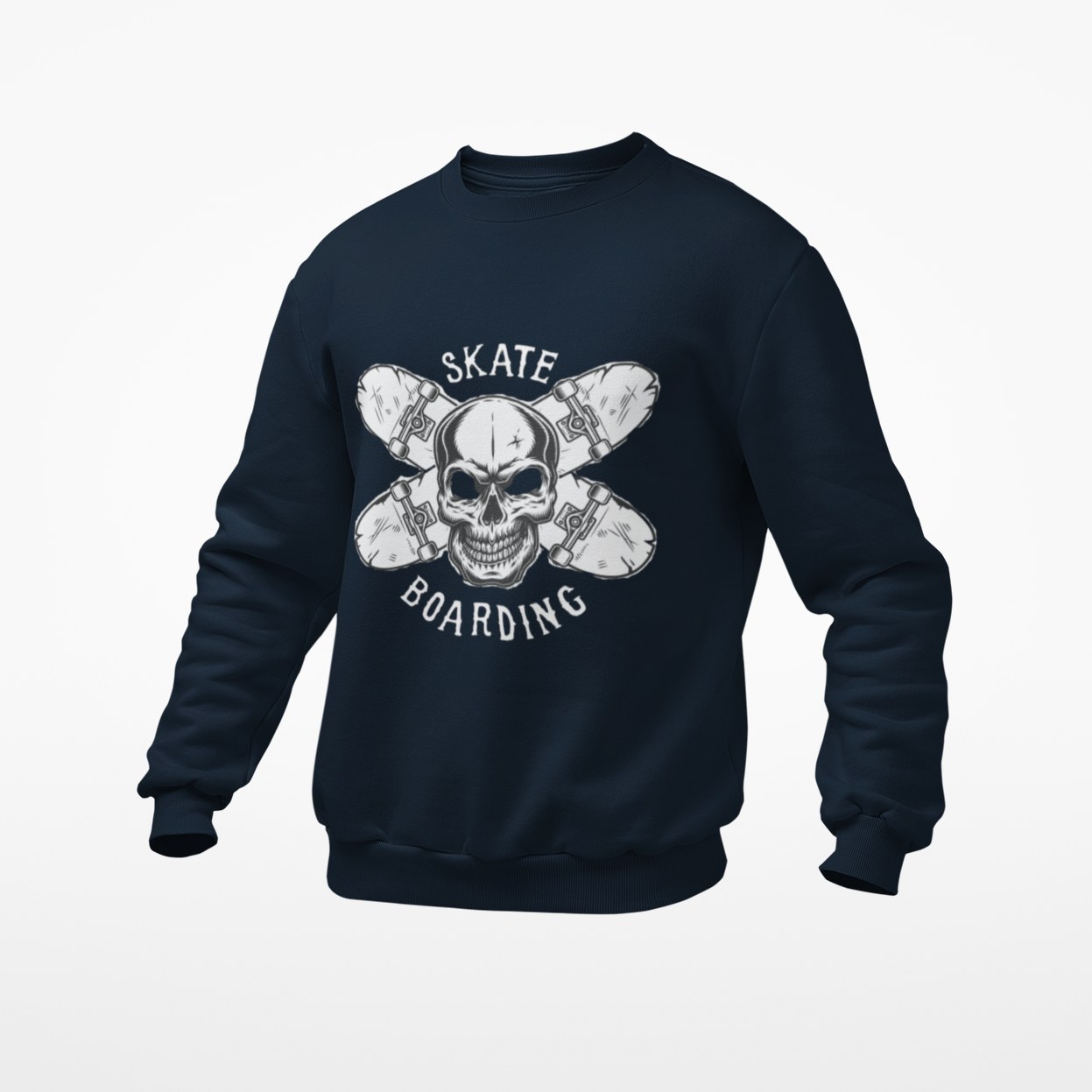Sweatshirt Skull Skateboarding - Rock ☆ Spirit 