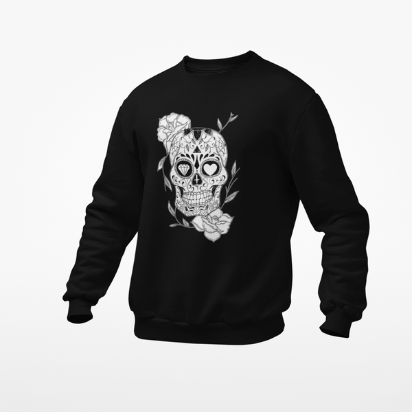 Sweatshirt Skull Diamante Corazon