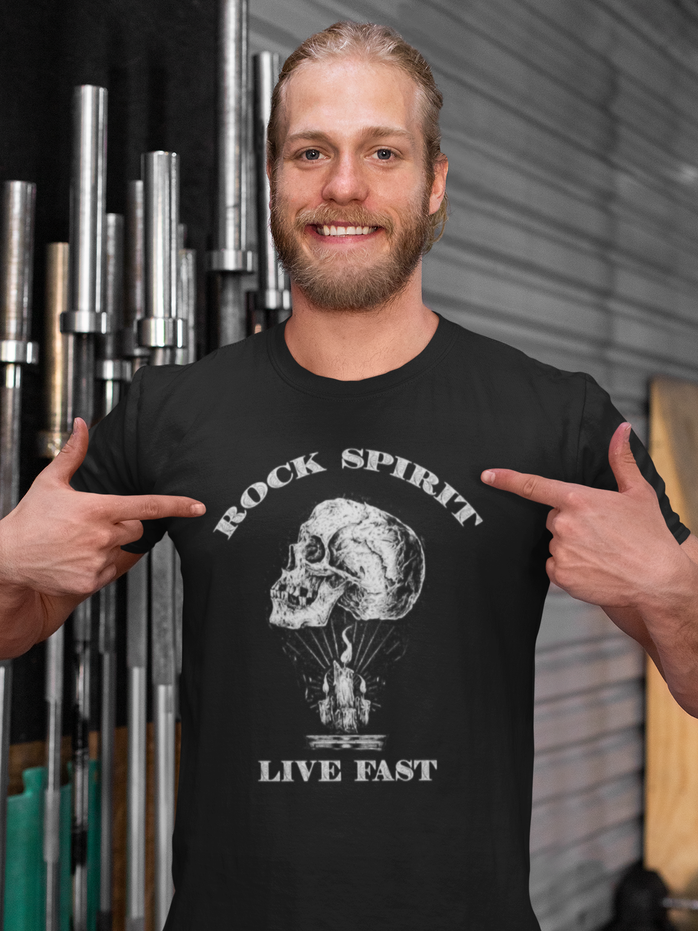 T Shirt Live Fast - Rock ☆ Spirit 
