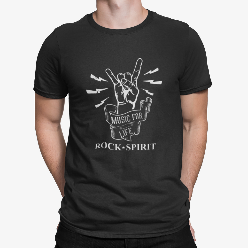 T Shirt Music For Life - Rock ☆ Spirit 