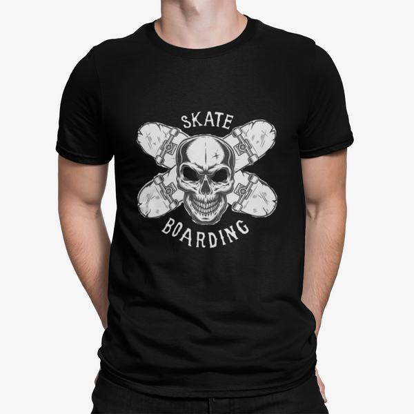 T Shirt Skull Skatebording