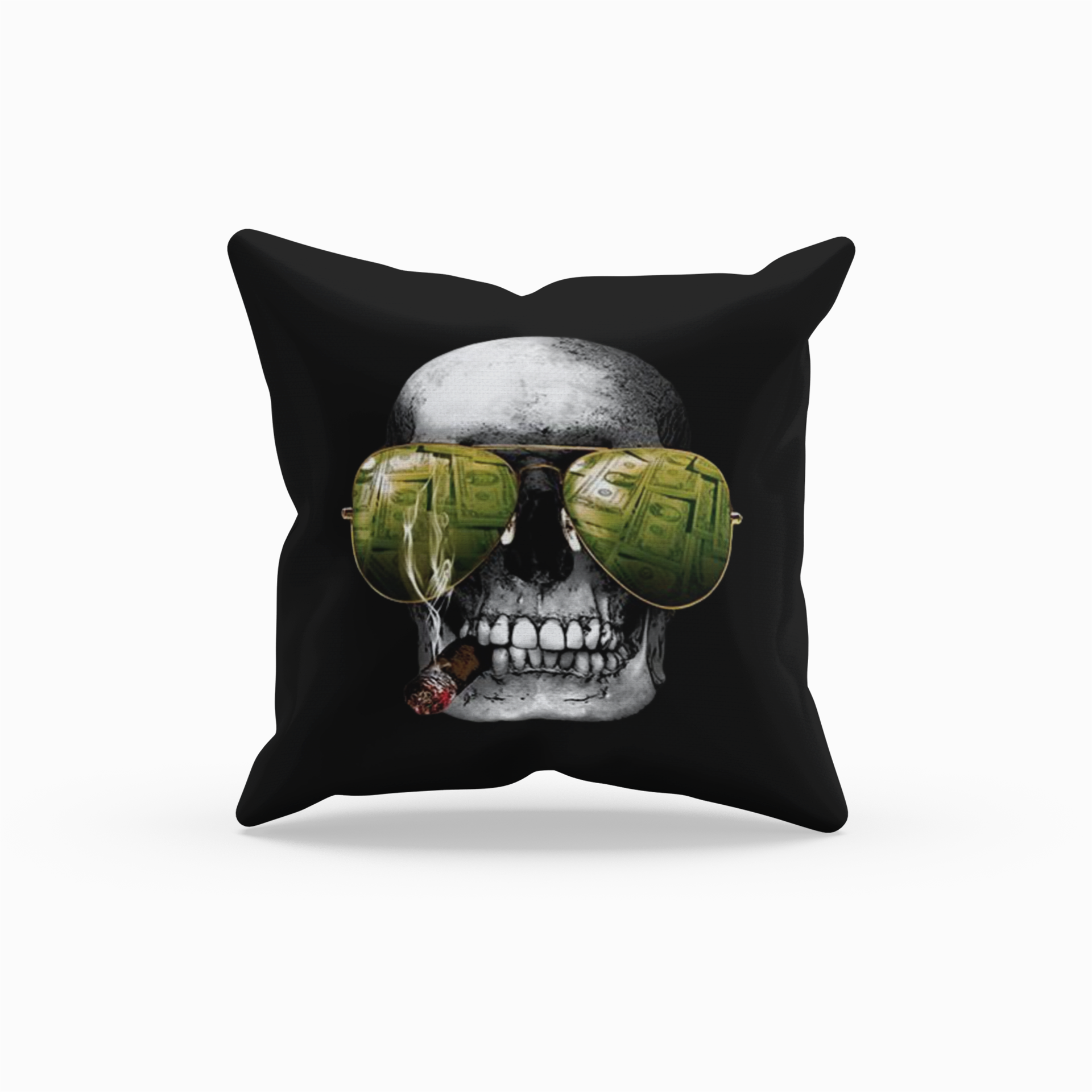 Cushion Cover Skull Cigar - Rock ☆ Spirit 
