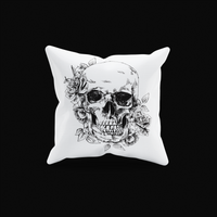 Cushion Cover Skull Leaf - Rock ☆ Spirit 