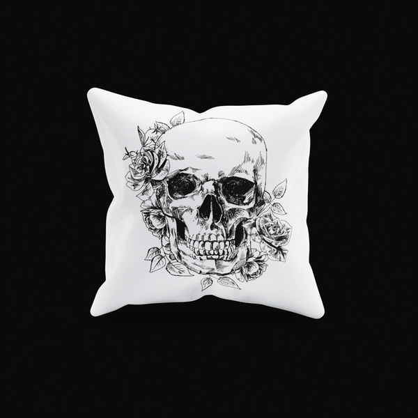Cushion Cover Skull Leaf - Rock ☆ Spirit 