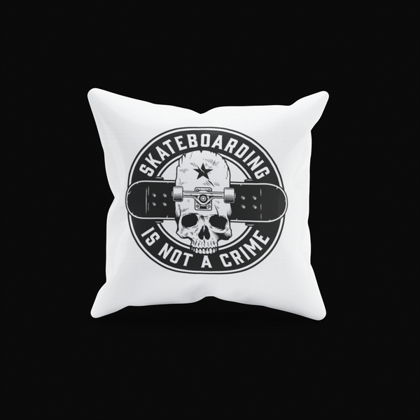 Cushion Cover Skate Is Not A Crime - Rock ☆ Spirit 