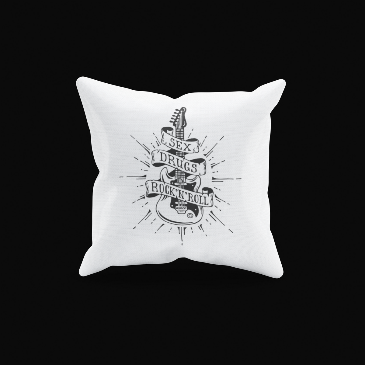 Cushion Cover Sex Drugs Rock N Roll - Rock ☆ Spirit 