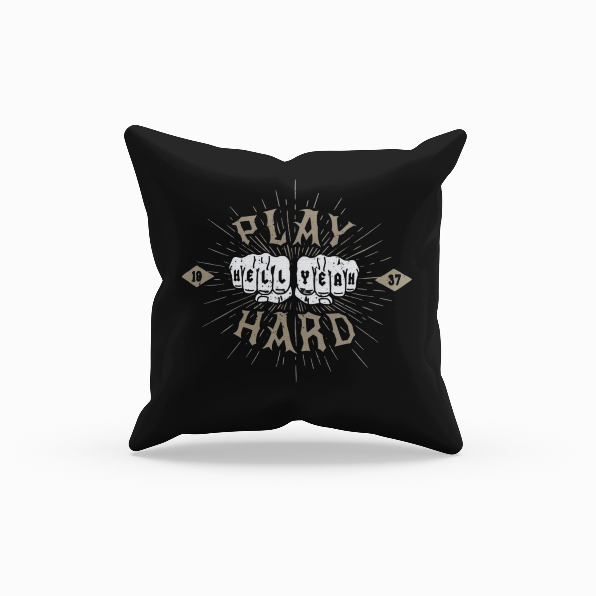 Cushion Cover Play Hard - Rock ☆ Spirit 