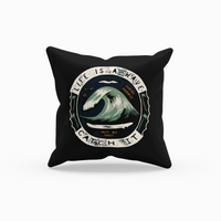 Cushion Cover Life Is A Wave - Rock ☆ Spirit 