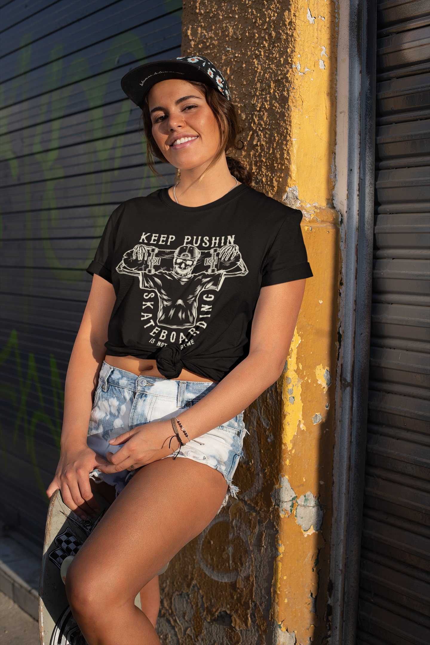 Women T shirt Keep Pushin - Rock ☆ Spirit 