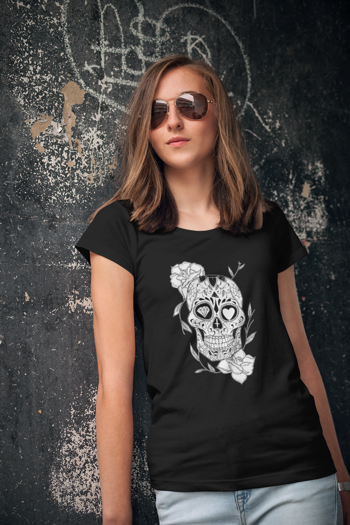 Women T shirt Corazon Diamante - Rock ☆ Spirit 
