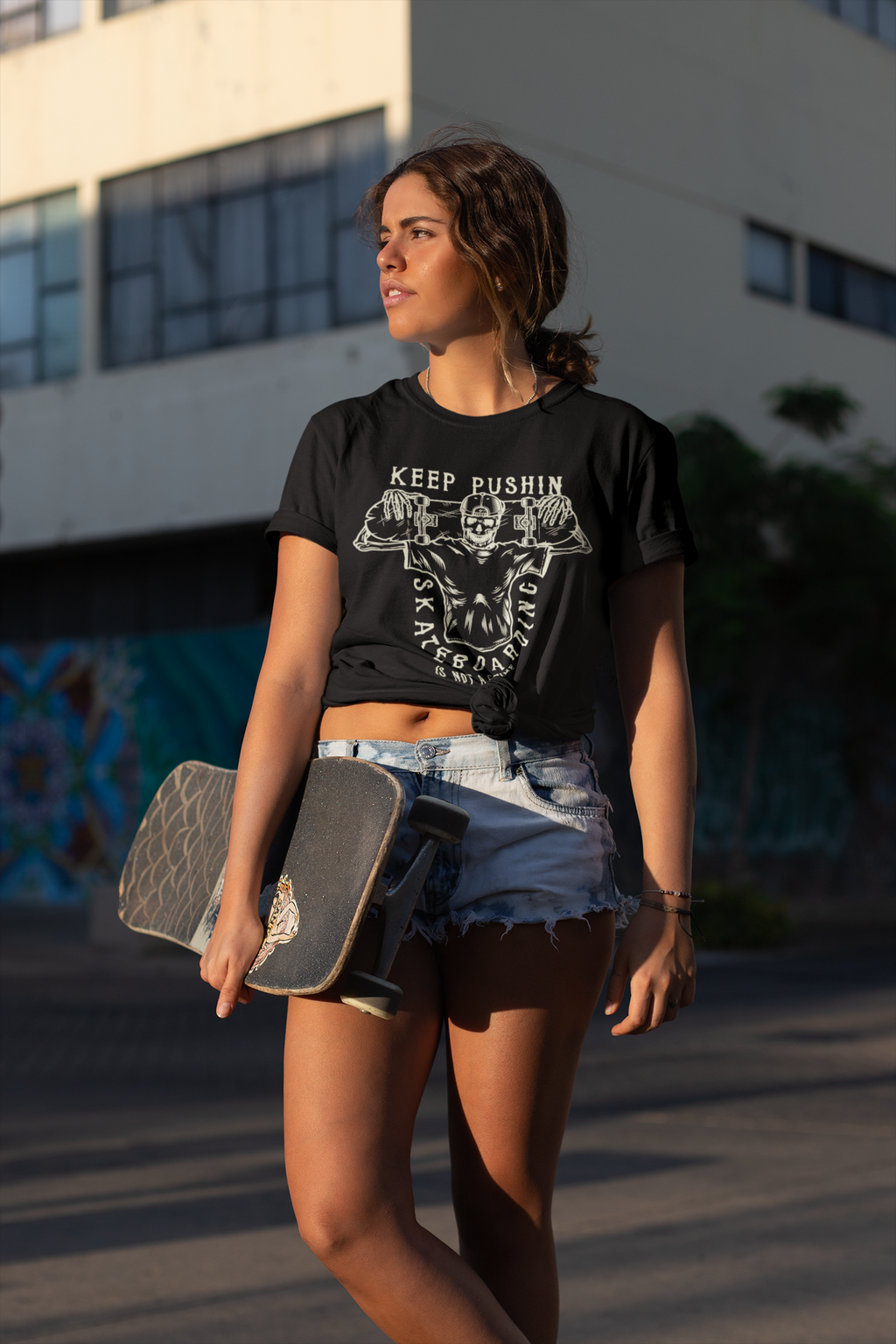 Women T shirt Keep Pushin - Rock ☆ Spirit 