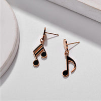 Piercing B Music Notes Earrings RS