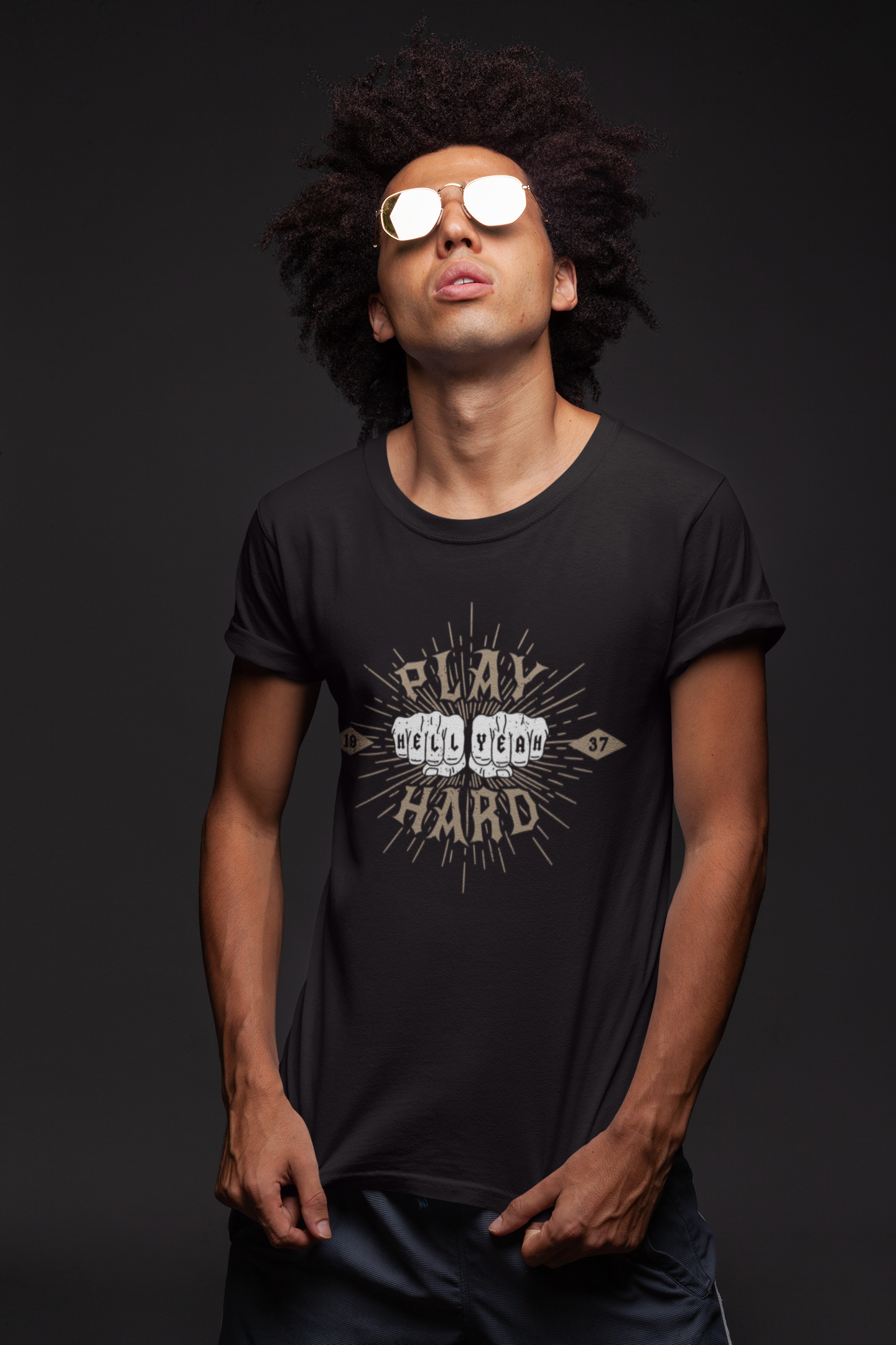 T Shirt Play Hard - Rock ☆ Spirit 