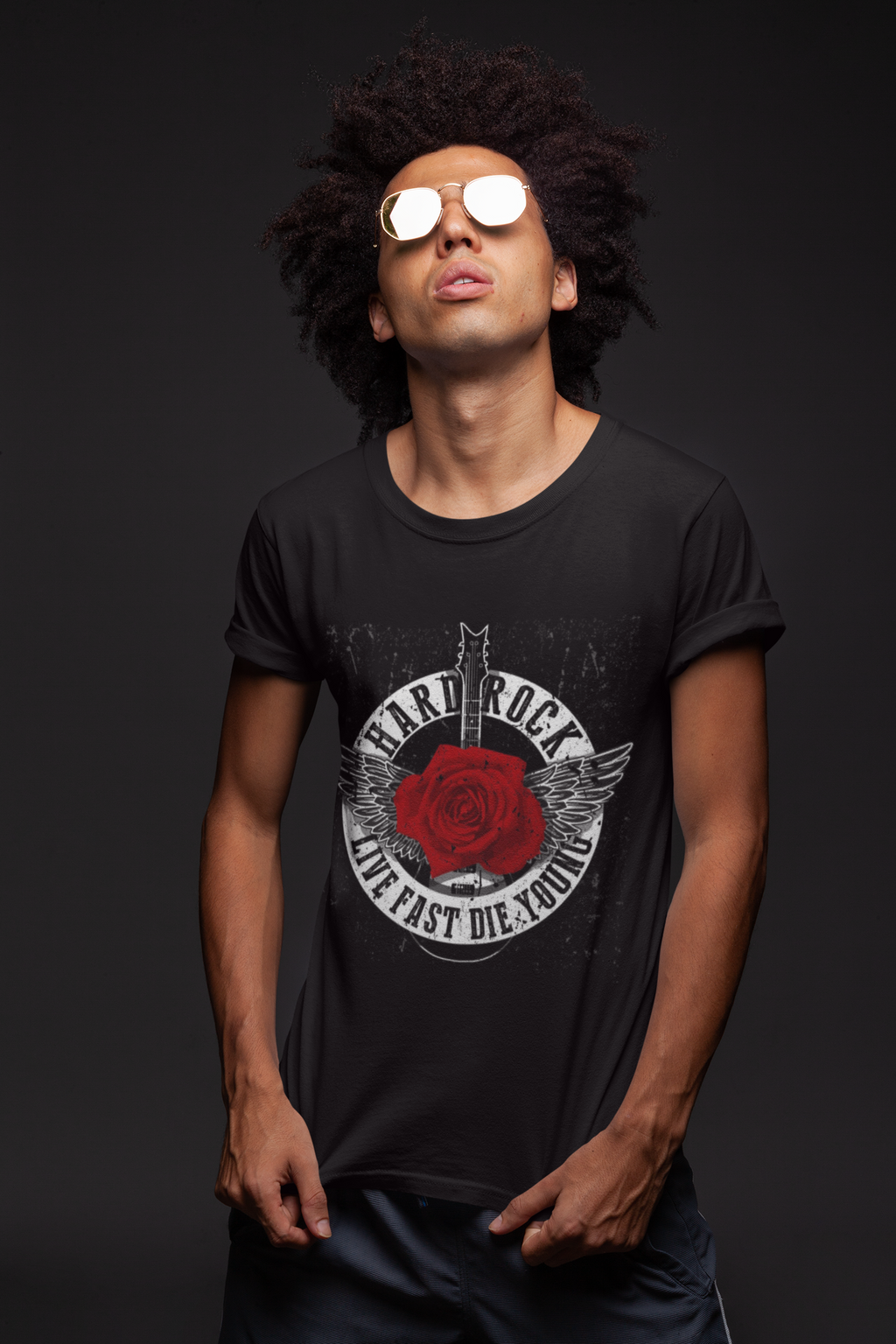 T Shirt Hard Rock Rose - Rock ☆ Spirit 